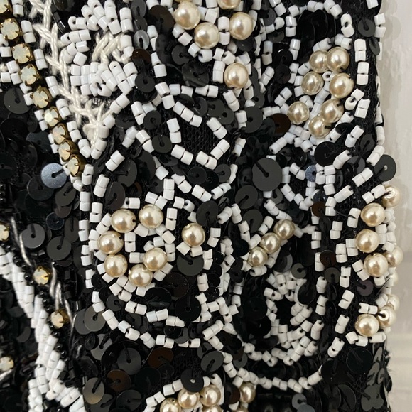 NWT Rare PATBO All Over Hand Beaded Sequins Fitted Dress EU 36 - Picture 4 of 15